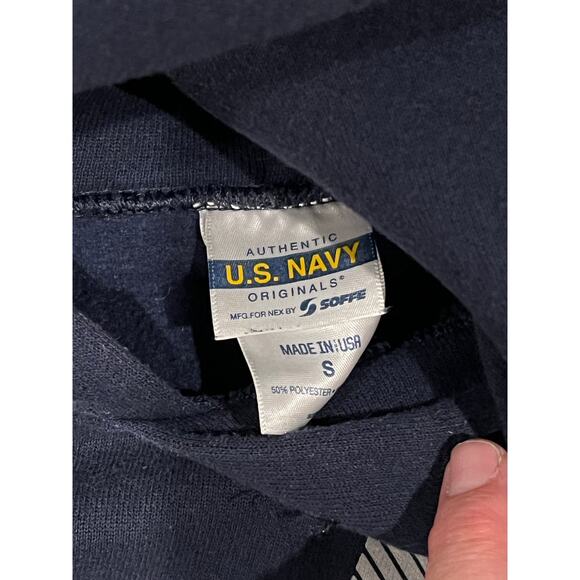 Soffe US Navy Blue Hoodie, Mens S - Picture 3 of 3